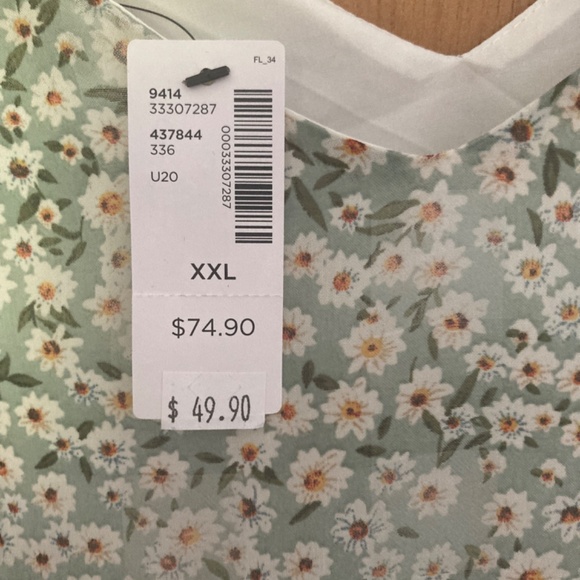 Floral Reitman’s dress XXL Brand New! - Picture 3 of 4